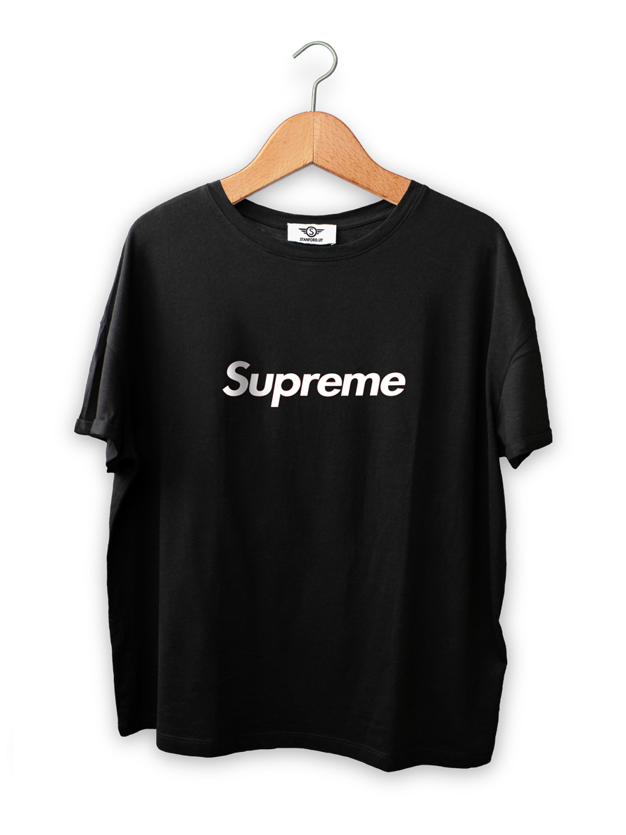Benigno simbólico Pío Camiseta Supreme Negra - Carcasas Stanford UY